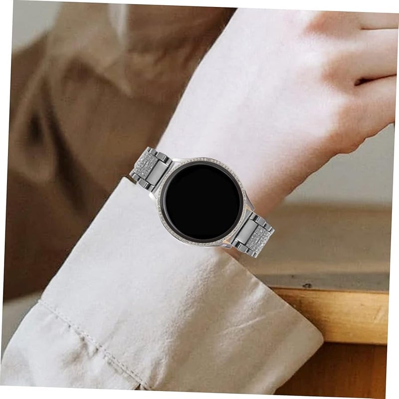 Balacoo 2Pcs Crystal Diamond Watch Cover Full Coverage Tempered Glass Screen Protector For Women PC Material - Image 3